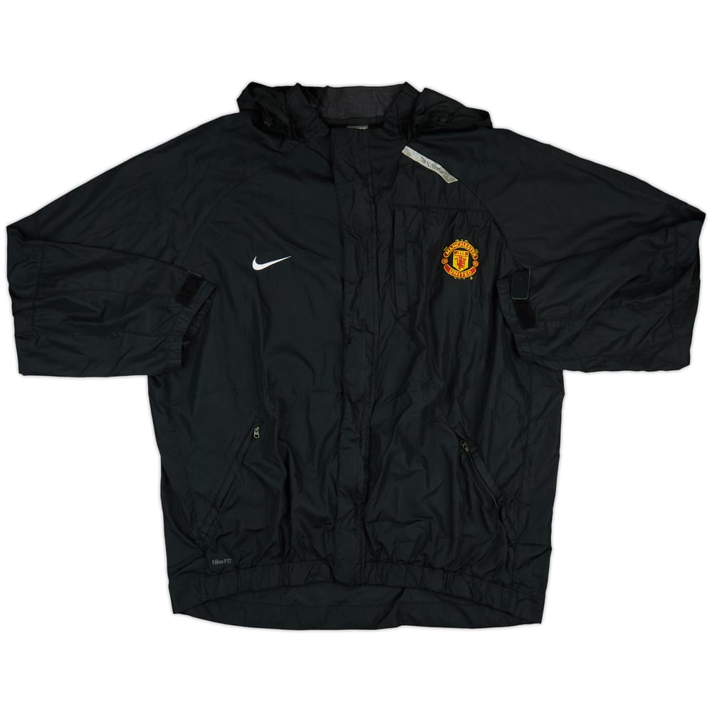 2007-08 Manchester United Nike Hooded Rain Jacket - 8/10 - (XL)