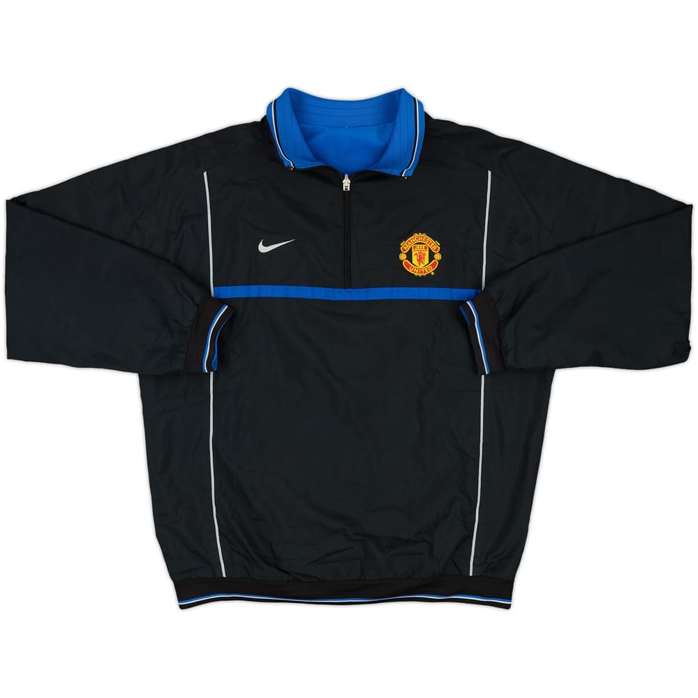 2002-03 Manchester United Nike Reversible 1/4 Zip Drill Top - 5/10 - (XL)
