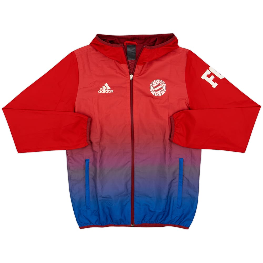 2015-16 Bayern Munich adidas Hooded Rain Jacket - 9/10 - (S)