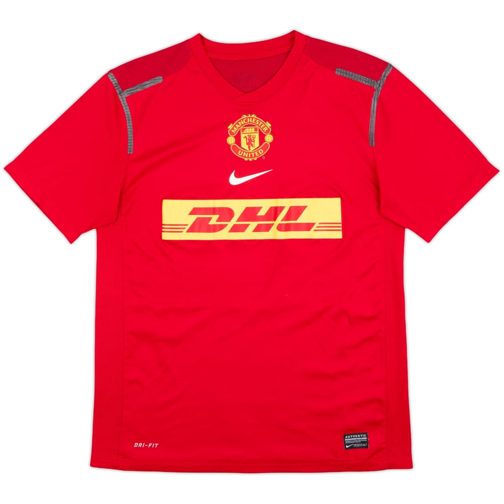 2012-13 Manchester United Nike Player Issue Training Shirt - 6/10 - (M)