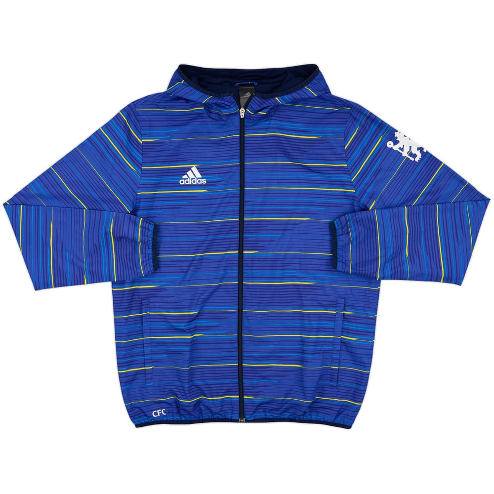 2014-15 Chelsea adidas Hooded Track Jacket - 10/10 - (L)