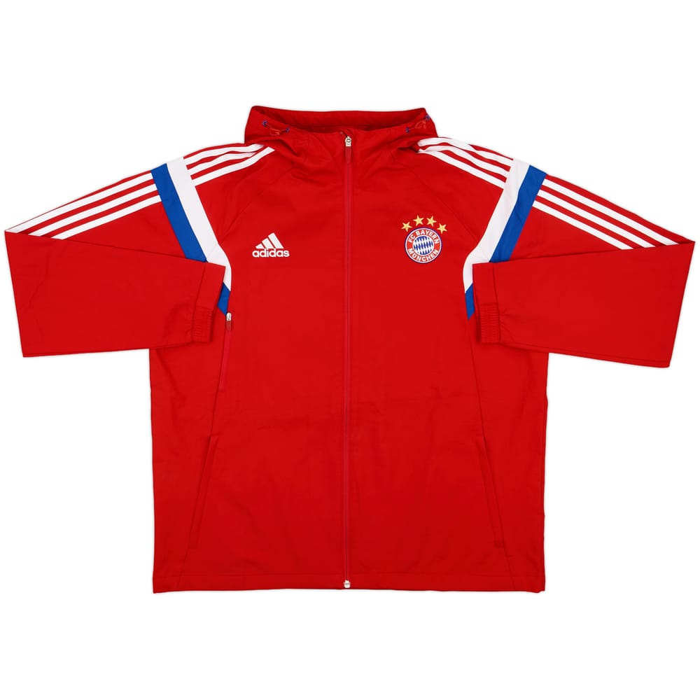 2014-15 Bayern Munich adidas Hooded Rain Jacket - 10/10 - (XL)