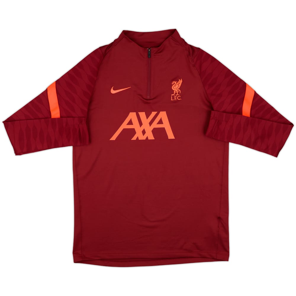 2021-22 Liverpool Nike 1/4 Zip Sweat Top - 6/10 - (M)