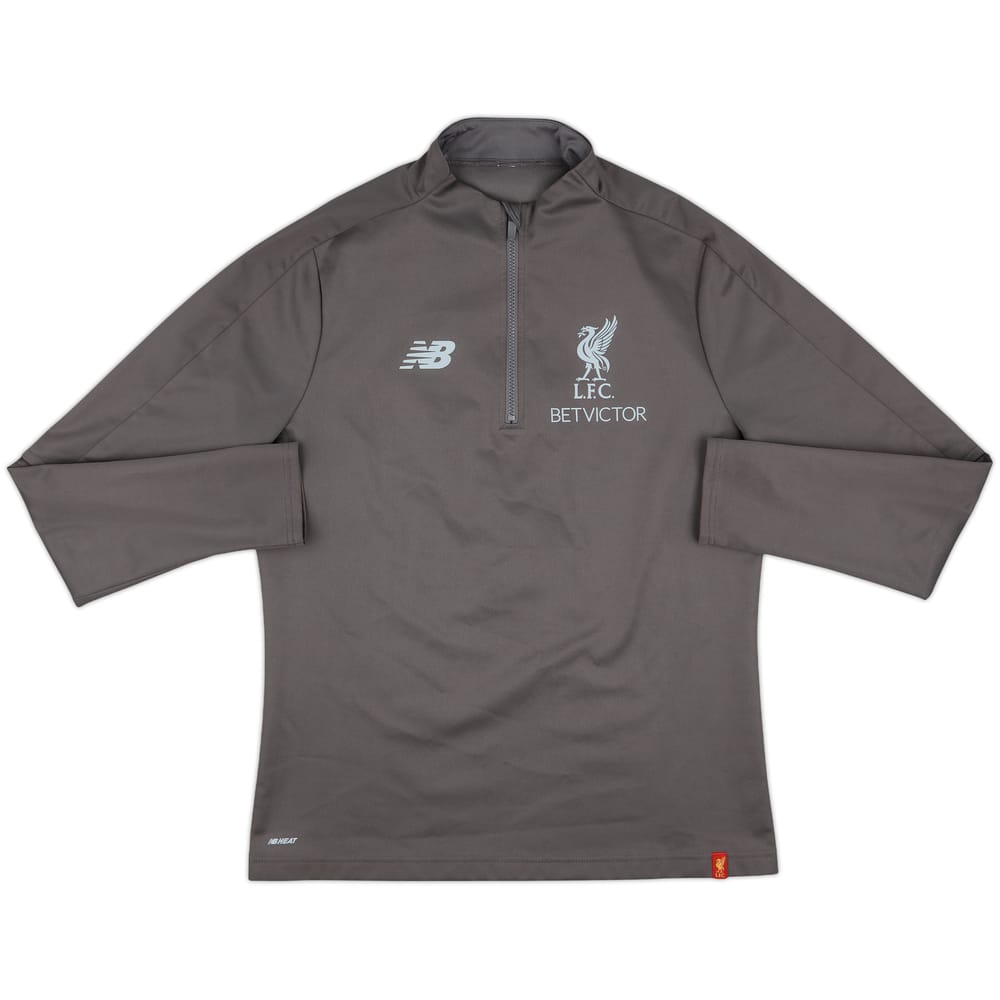 2018-19 Liverpool New Balance 1/4 Zip Drill Top - 8/10 - (M)