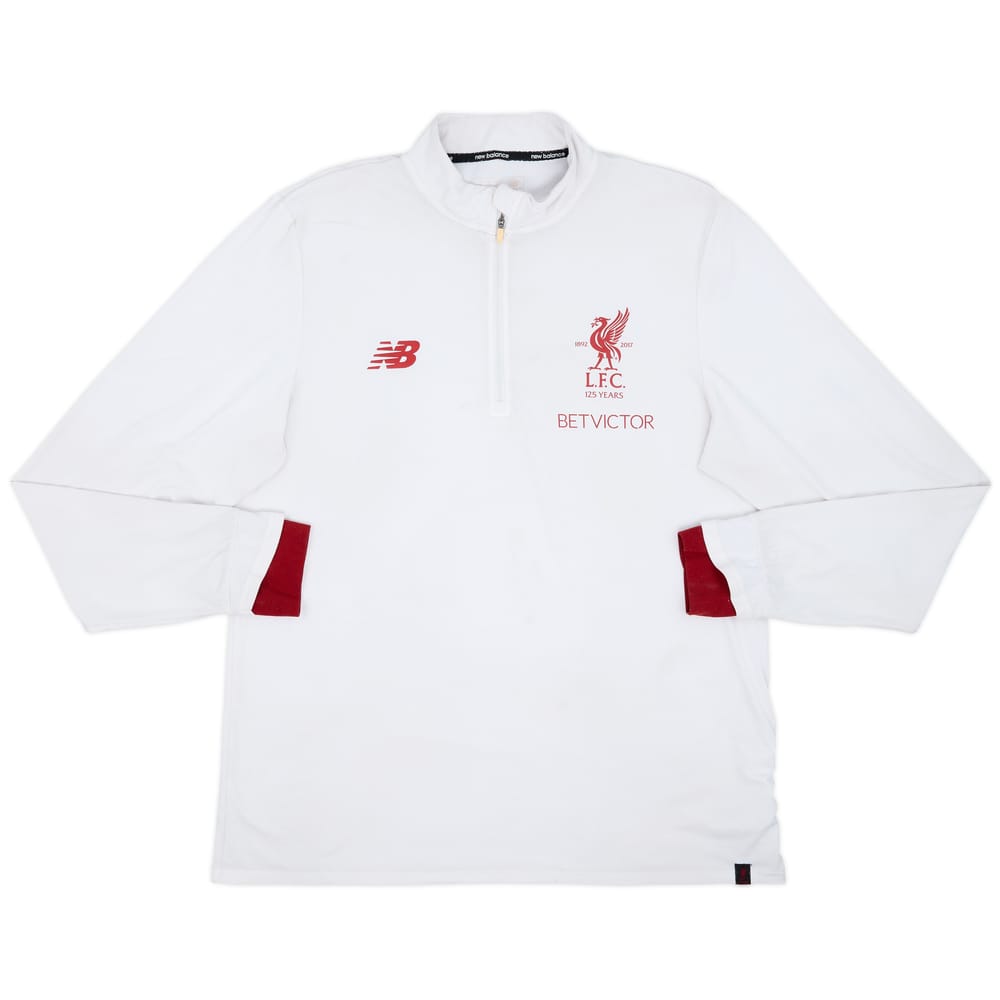2017-18 Liverpool New Balance 1/4 Zip Sweat Top - 4/10 - (XXL)