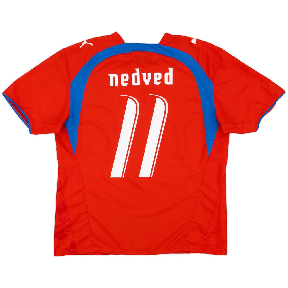 2006-08 Czech Republic Home Shirt Nedved #11 - 9/10 - (L)