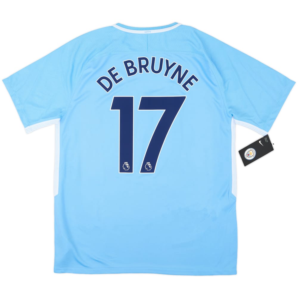 2017-18 Manchester City Home Shirt De Bruyne #17 (L)