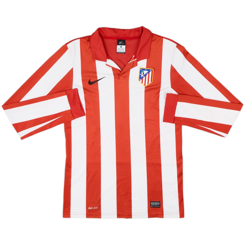2009-10 Atletico Madrid Home L/S Shirt #15 - 4/10 - (S)