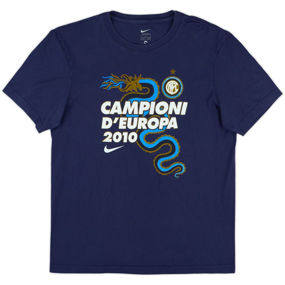 2010-11 Inter Milan Nike Cotton Tee - 8/10 - (M)