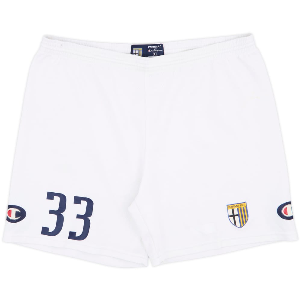 2004-05 Parma Player Issue Home Shorts #33 - 6/10 - (XL)