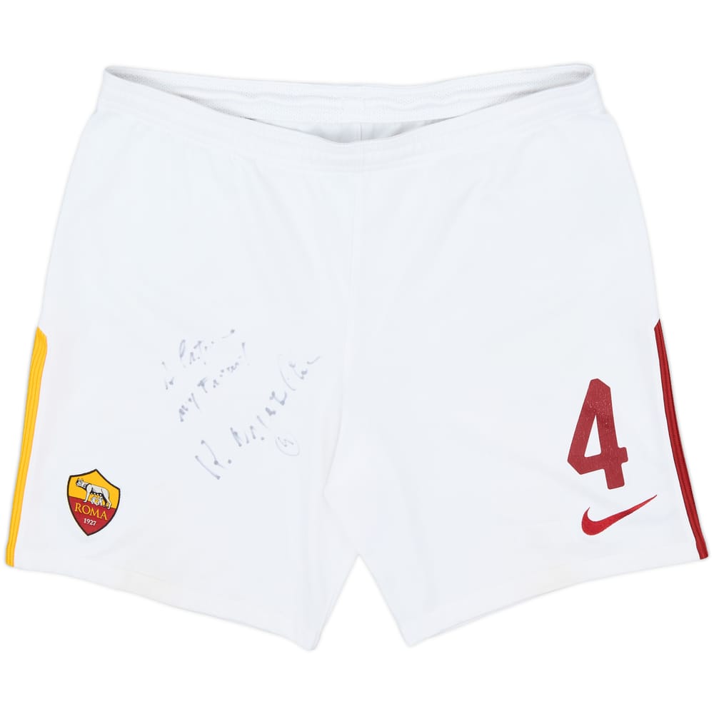 2017-18 Roma Signed Away Shorts #4 - 6/10 - (M)