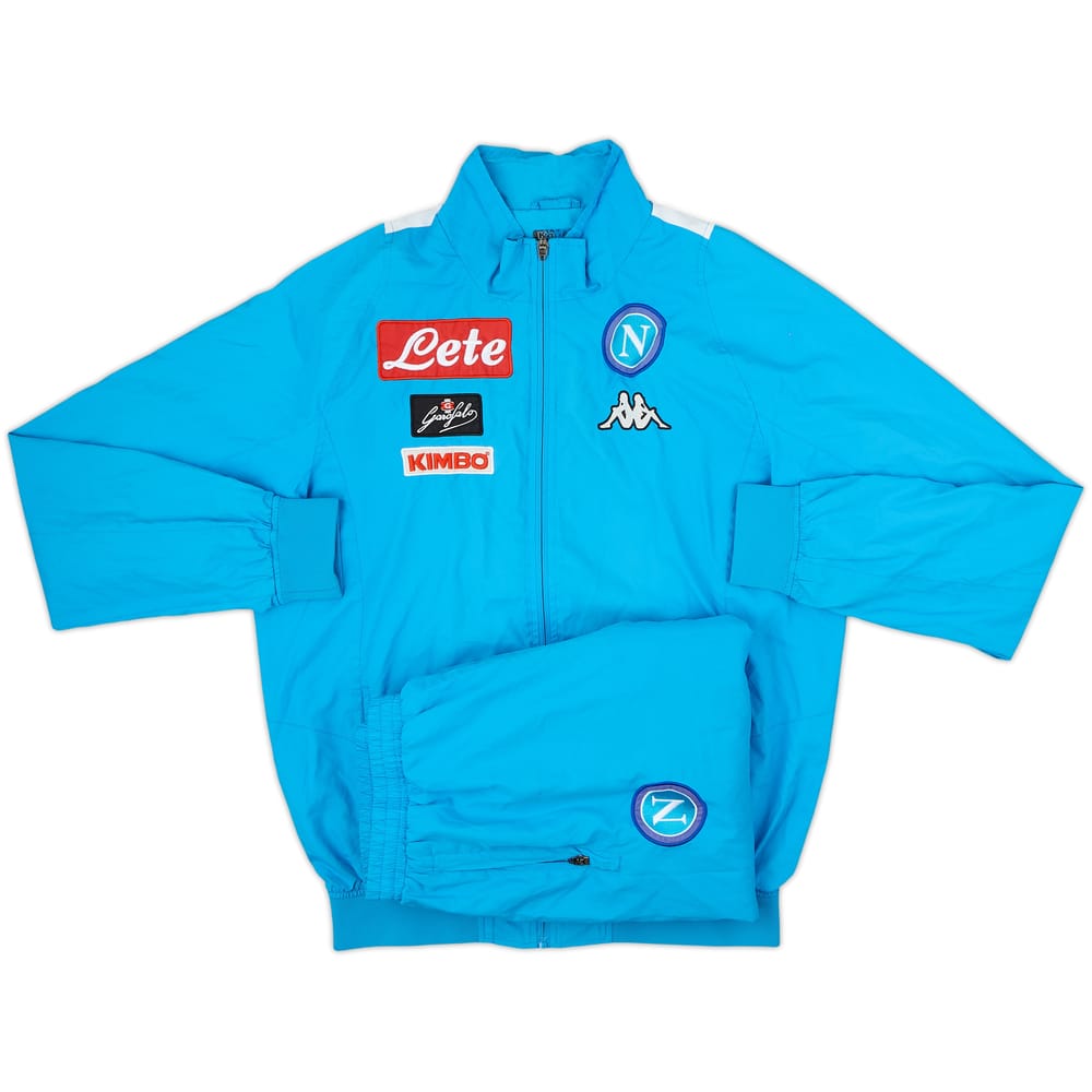 2016-17 Napoli Kappa Tracksuit - 5/10 - (L)