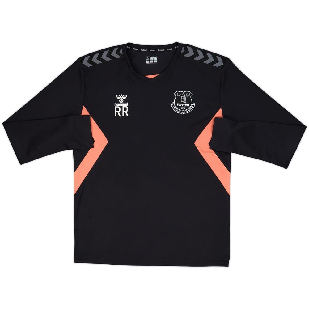 2020-21 Everton Staff Issue Hummel Training L/S Shirt 'RR' - 9/10 - (L)