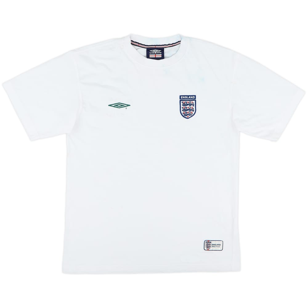 2001-02 England Umbro Cotton Tee - 4/10 - (M)