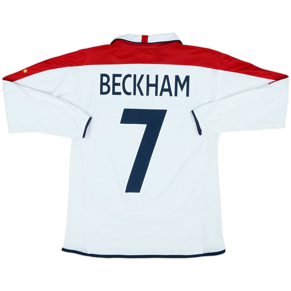 【国内正規 01-03 England  L/S Beckham #7】 国内正規 01-03 England Home L/S Beckham #7】