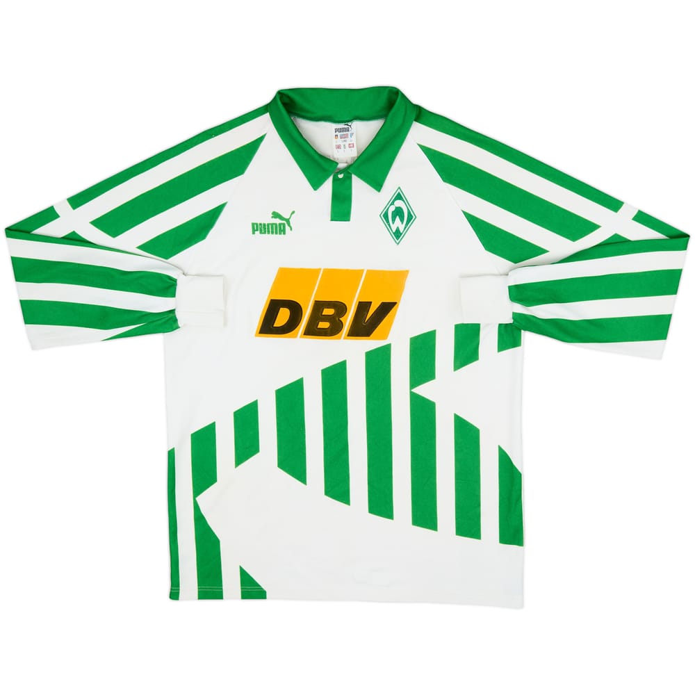 1994-95 Werder Bremen Home L/S Shirt - 6/10 - (L)