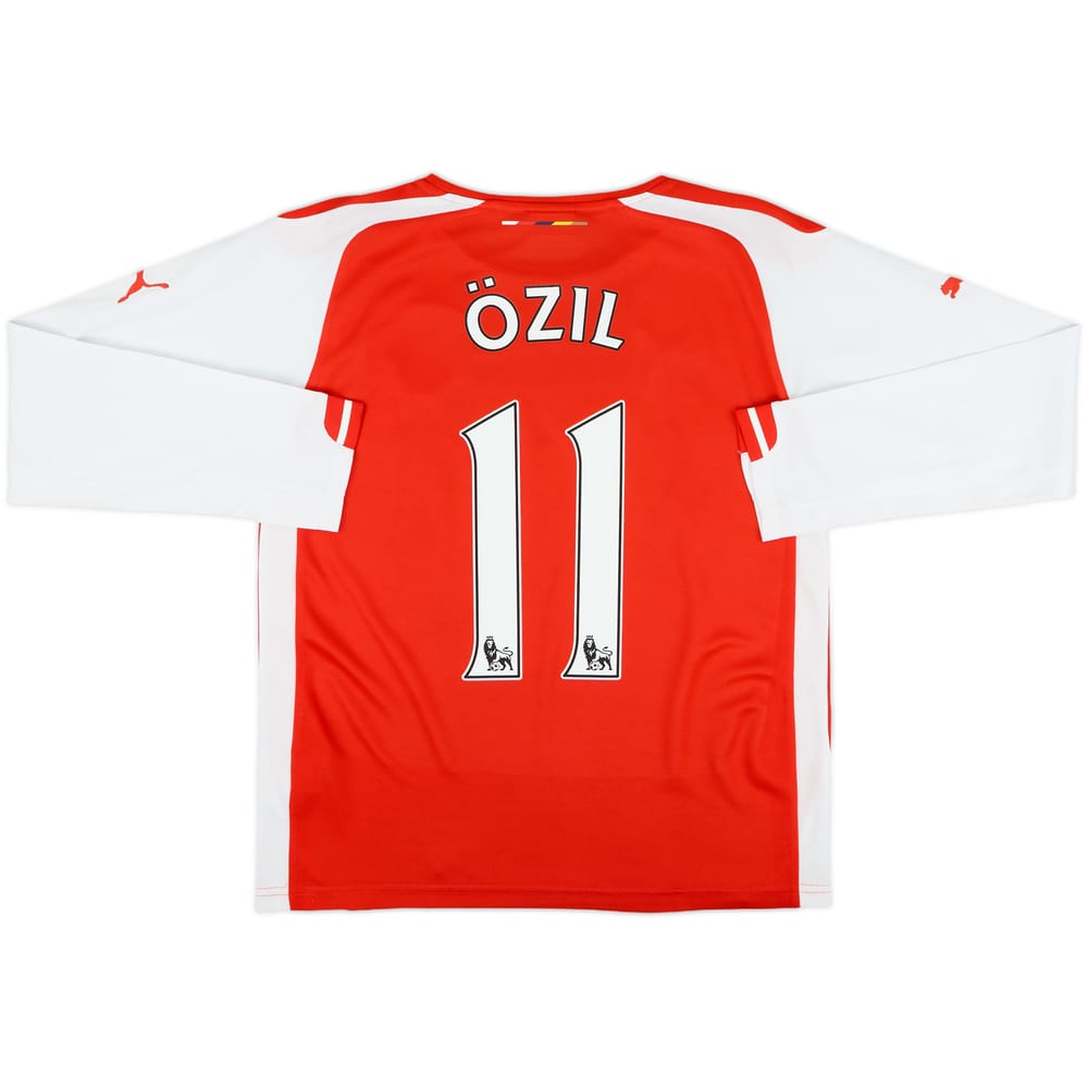 2014-15 Arsenal Home L/S Shirt Ozil #11 - 8/10 - (XL.Boys)