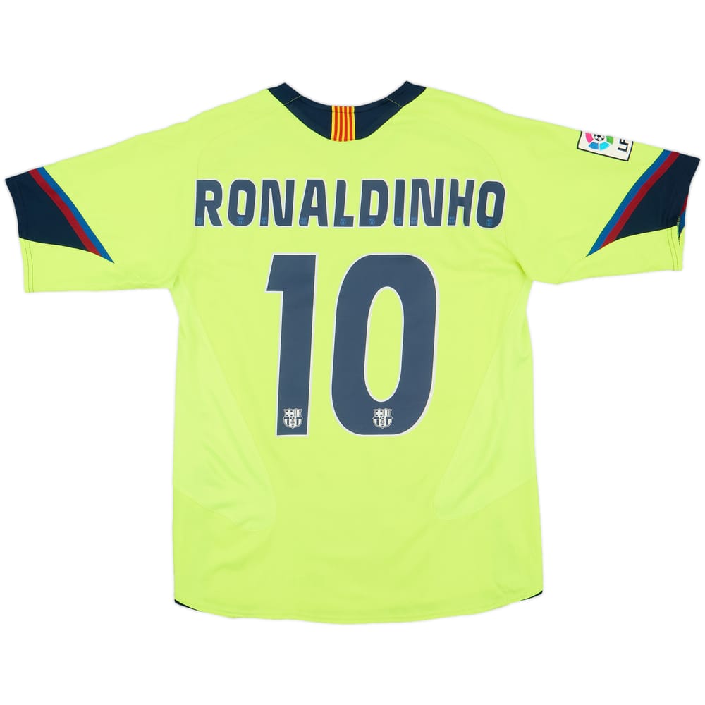 2005-06 Barcelona Away Shirt Ronaldinho #10 - 8/10 - (S)