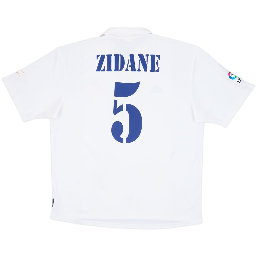 2001 Real Madrid Home Shirt Zidane #5 - 7/10 - (XL)