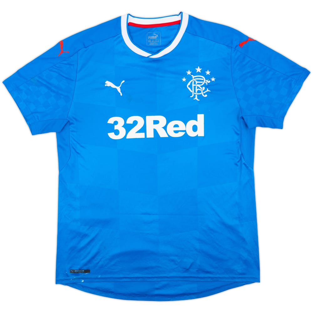 2016-18 Rangers Home Shirt - 6/10 - (XL)