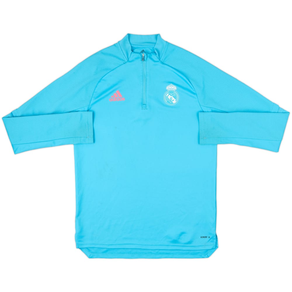 2020-21 Real Madrid adidas 1/4 Zip Drill Top - 5/10 - (M)