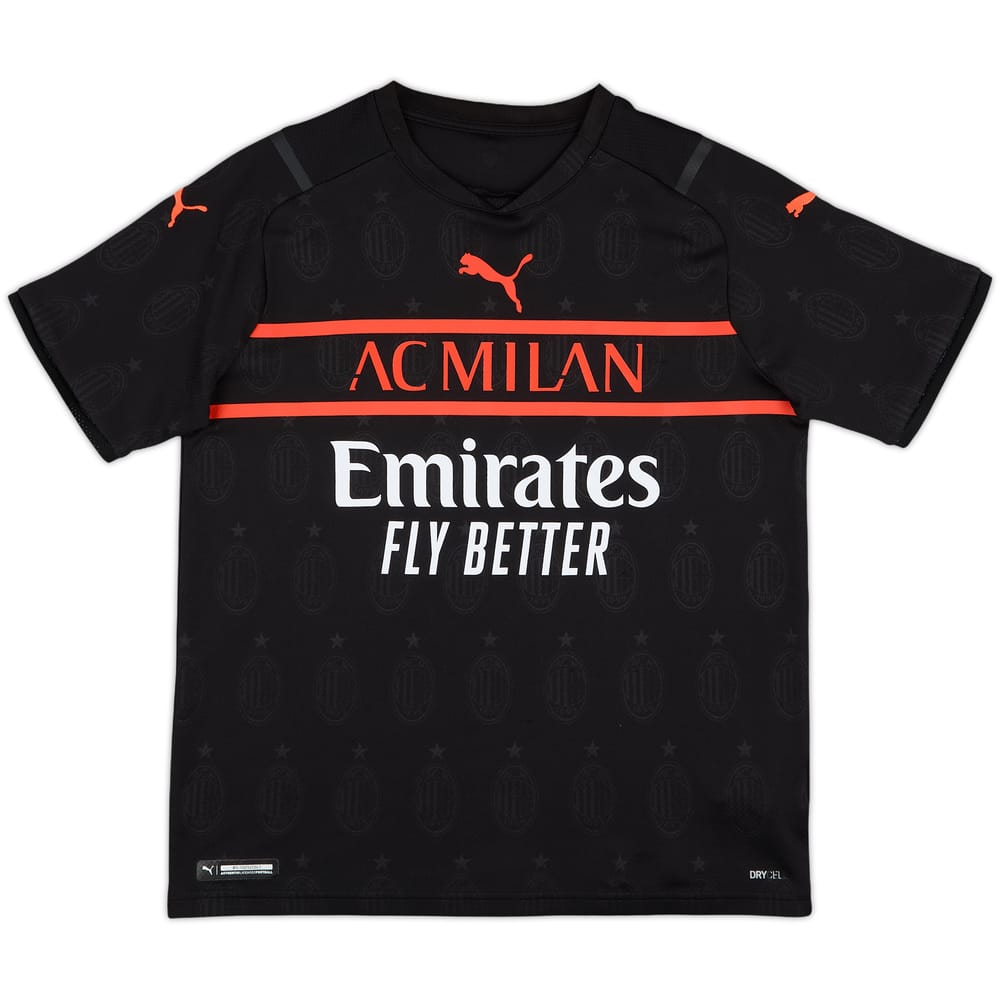 2021-22 AC Milan Third Shirt - 9/10 - (L.Boys)