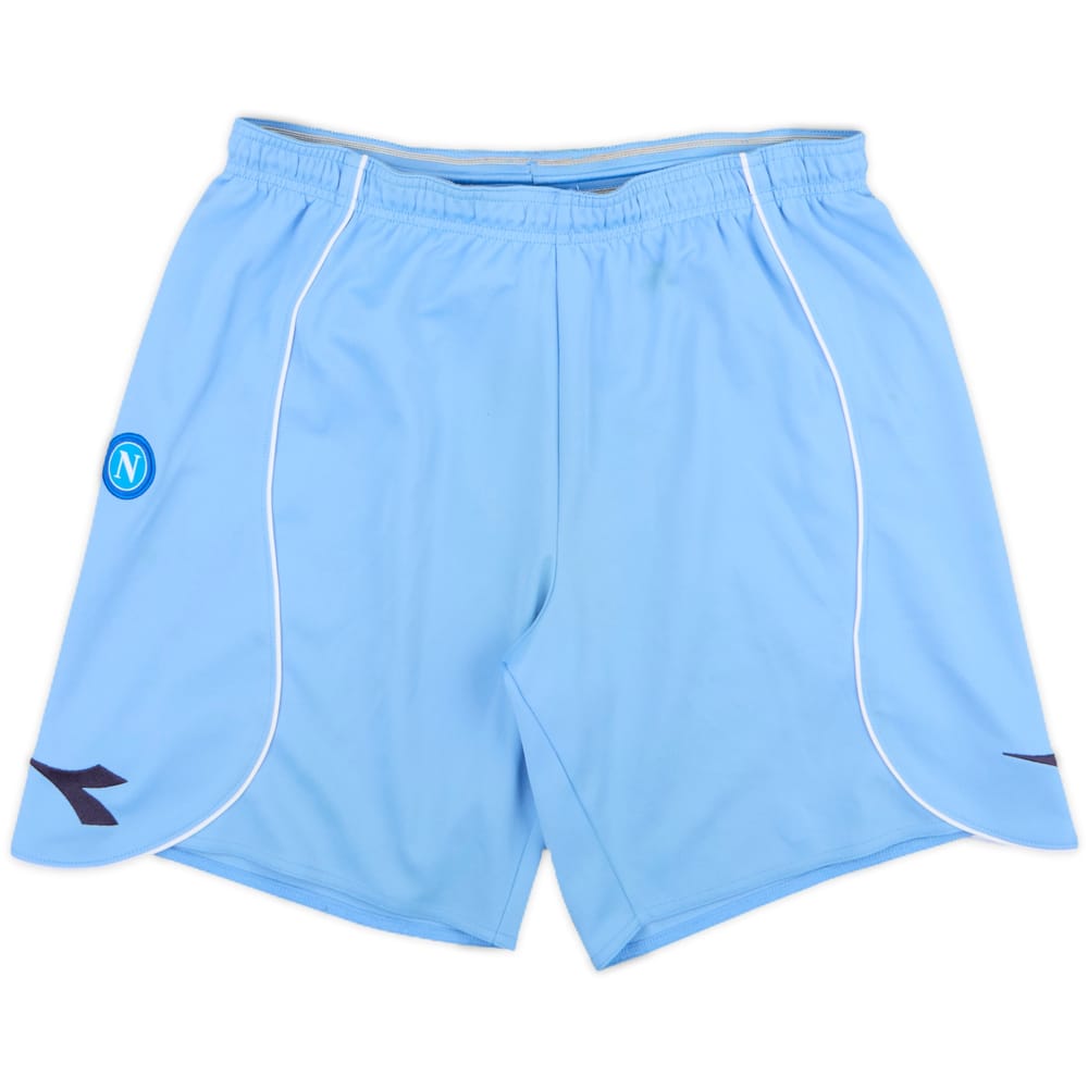 2008-09 Napoli Home Shorts - 8/10 - (L)