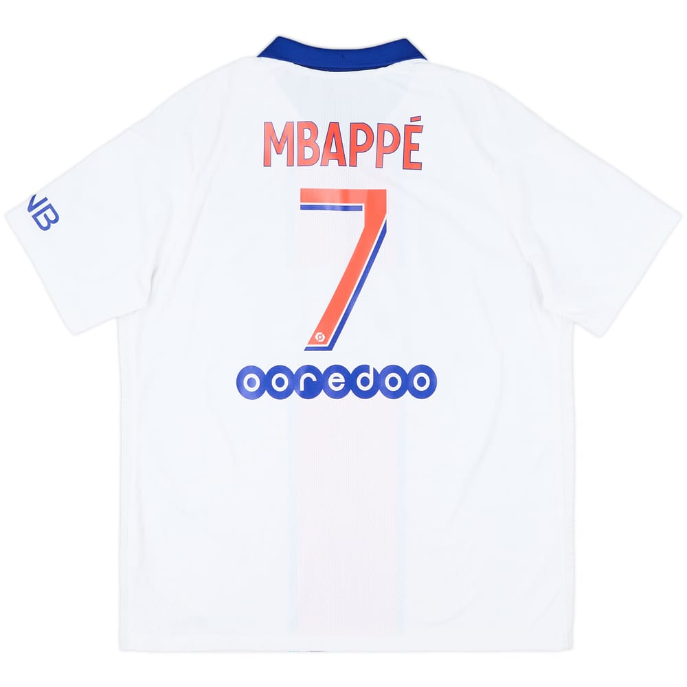 2020-21 Paris Saint-Germain Authentic Away Shirt Mbappe #7 - 8/10 - (XL)