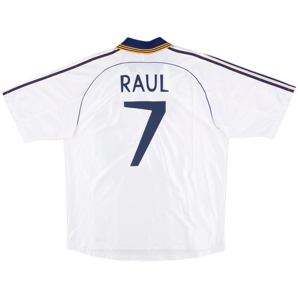 1998-00 Real Madrid Home Shirt Raul #7 - 8/10 - (XL)