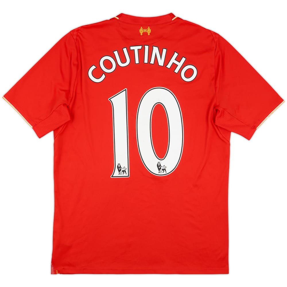 2015-16 Liverpool Home Shirt Countinho #10 - 4/10 - (M)