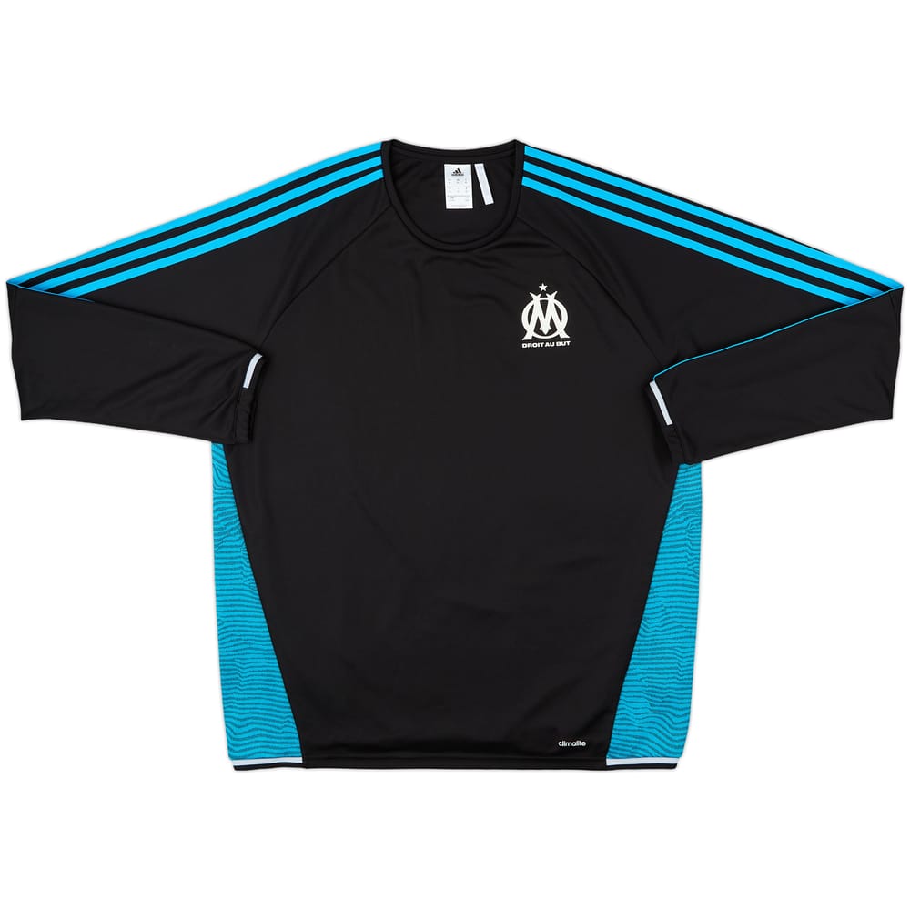 2015-16 Olympique Marseille adidas Sweat Top - 8/10 - (XL)
