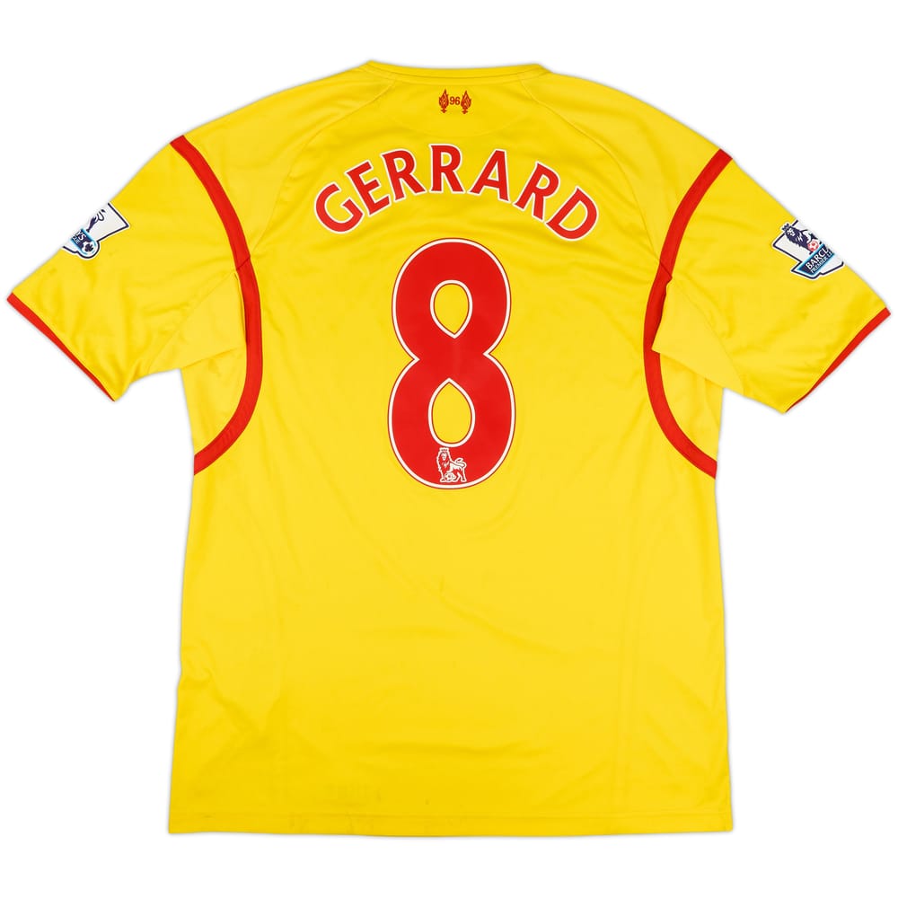 2014-15 Liverpool Away Shirt Gerrard #8 - 4/10 - (XL)