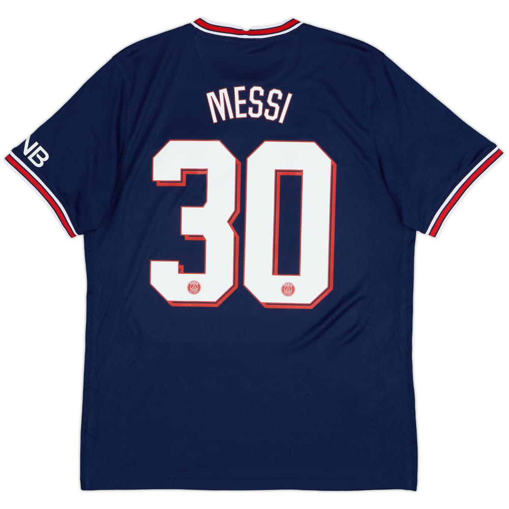 2021-22 Paris Saint-Germain Home Shirt Messi #30 - 8/10 - (L)