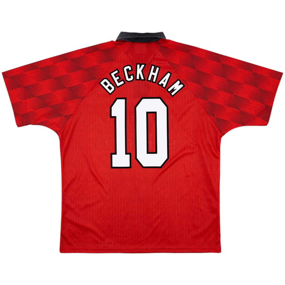 1996-98 Manchester United Home Shirt Beckham #10 - 10/10 - (XL)