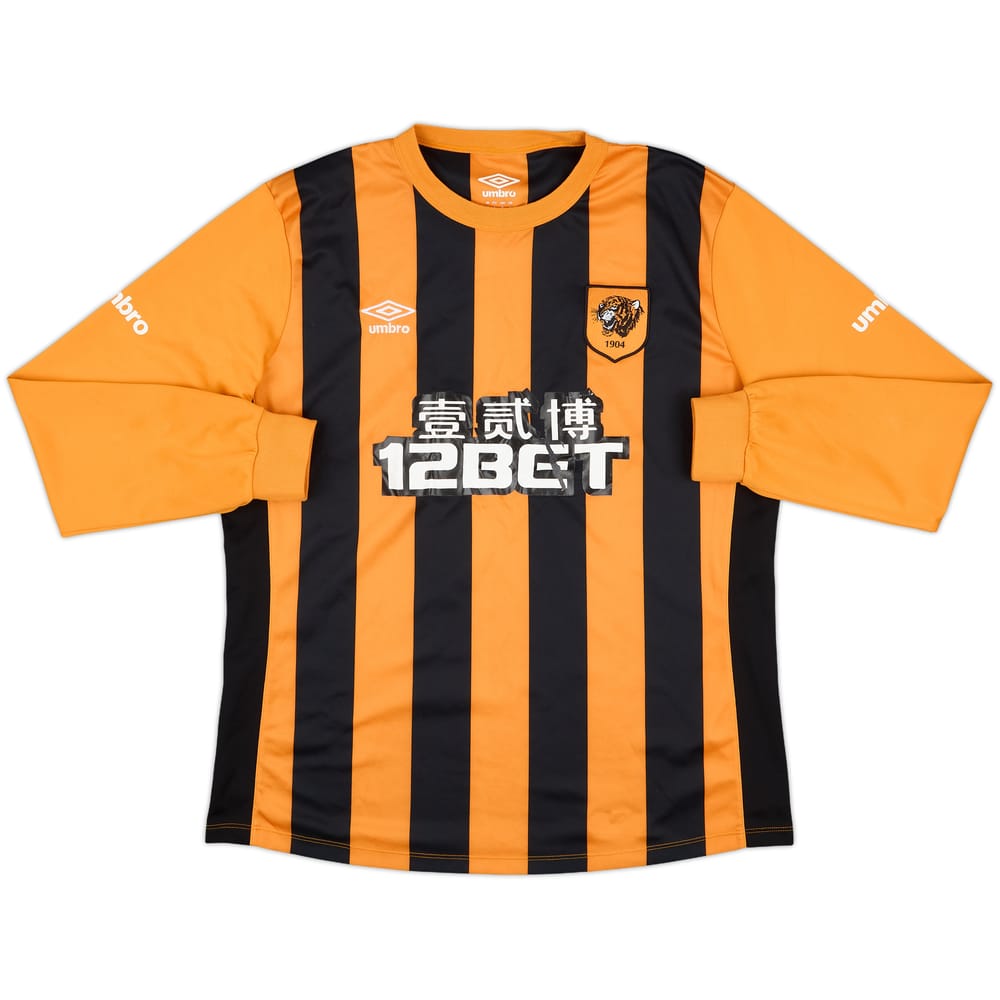 2014-15 Hull City Home L/S Shirt - 4/10 - (L)