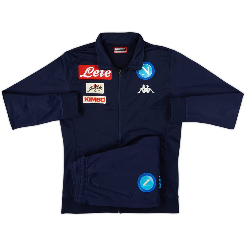 2017-18 Napoli Kappa Tracksuit - 5/10 - (L.Boys)