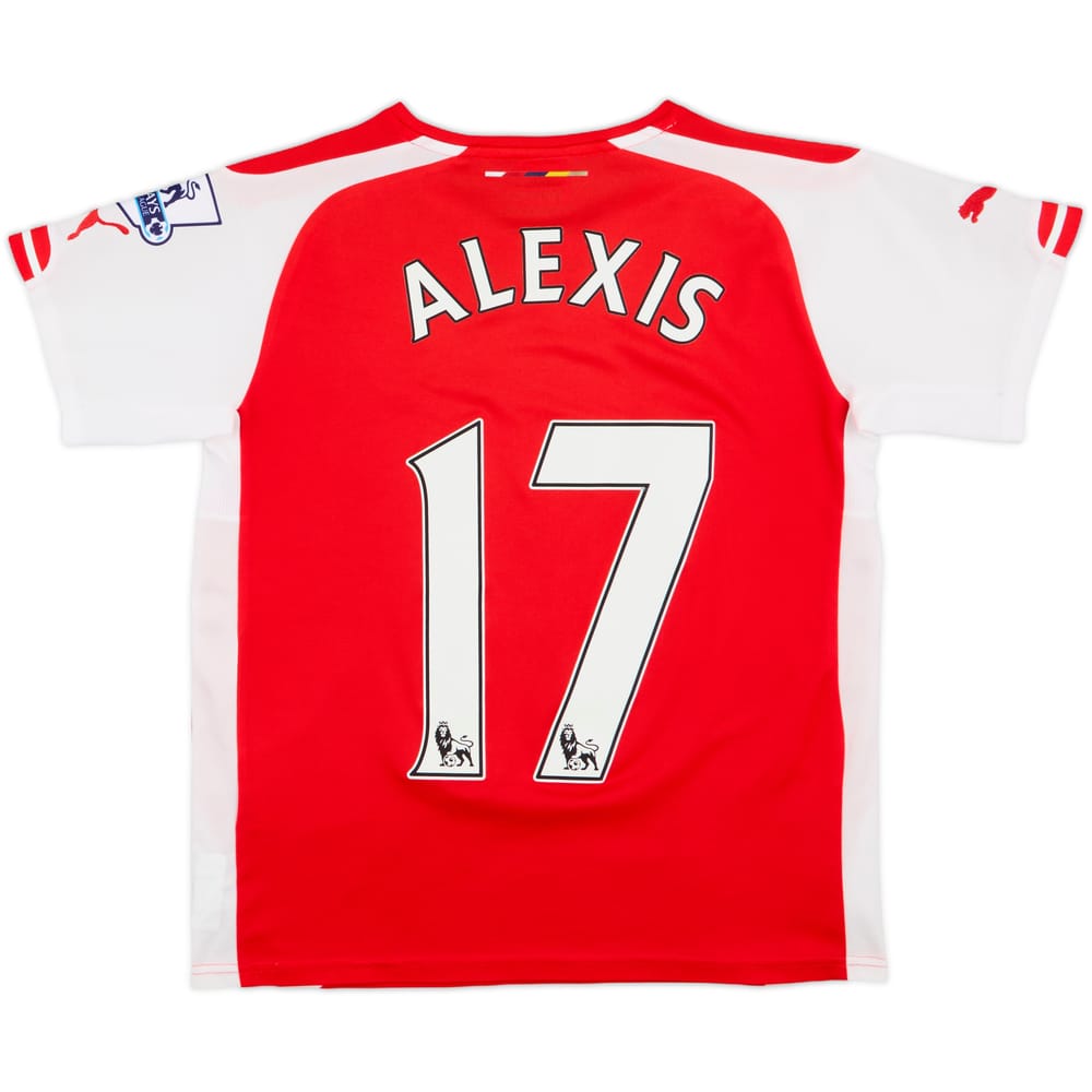 2014-15 Arsenal Home Shirt Alexis #17 - 6/10 - (L.Boys)