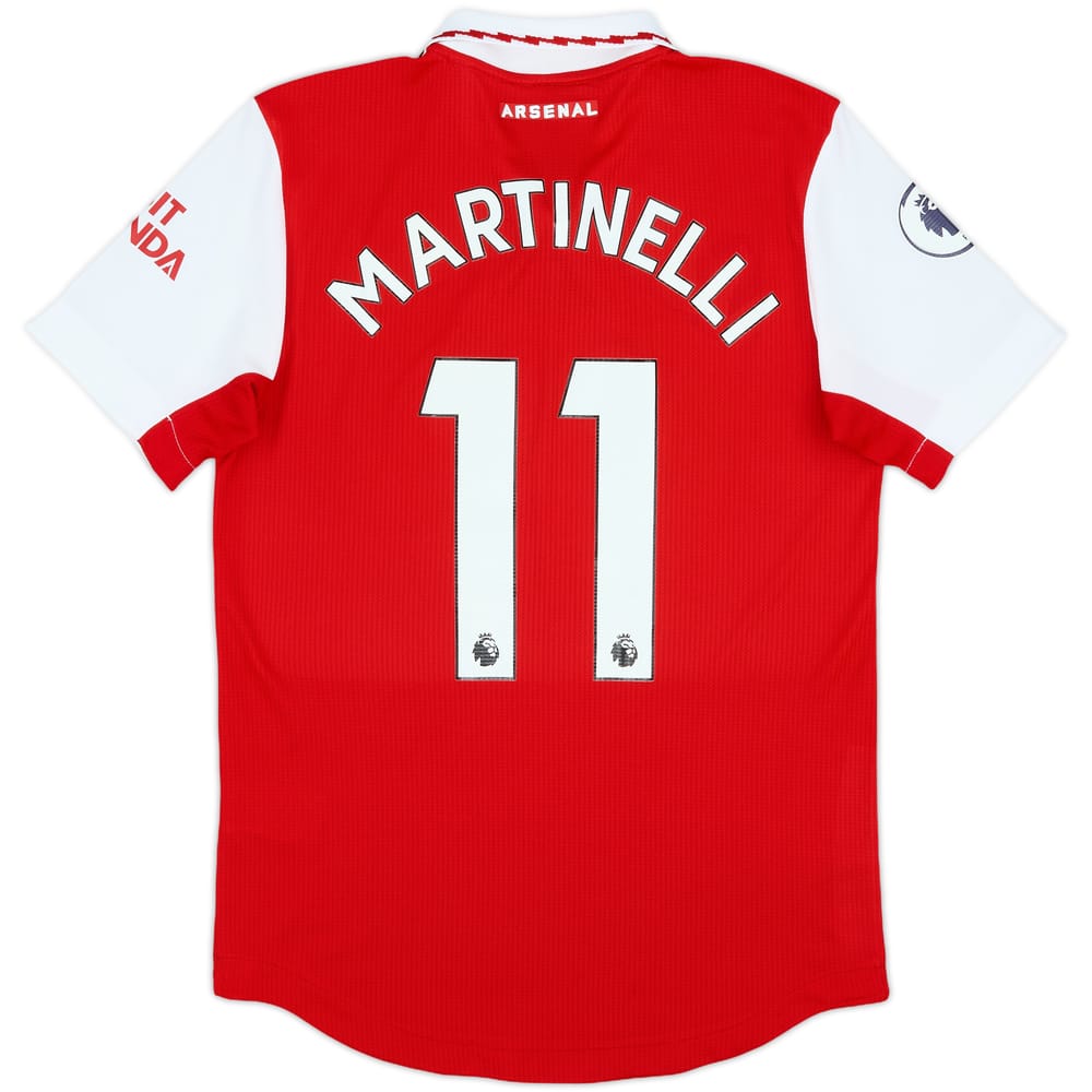 2022-23 Arsenal Authentic Home Shirt Martinelli #11 - 10/10 - (S)