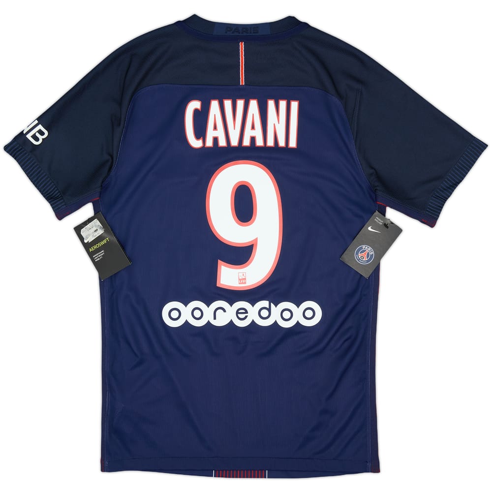 2016-17 Paris Saint-Germain Authentic Home Shirt Cavani #9 (S)
