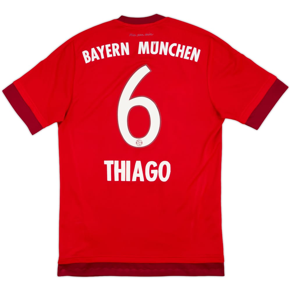 2015-16 Bayern Munich Home Shirt Thiago #6 - 8/10 - (S)