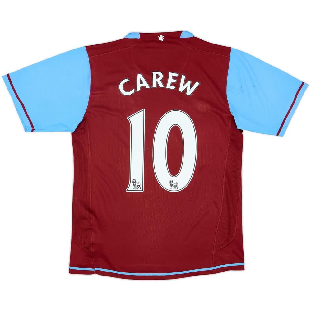 Camiseta de local del Aston Villa 2007-08 Carew #10 - 6/10 - (S)