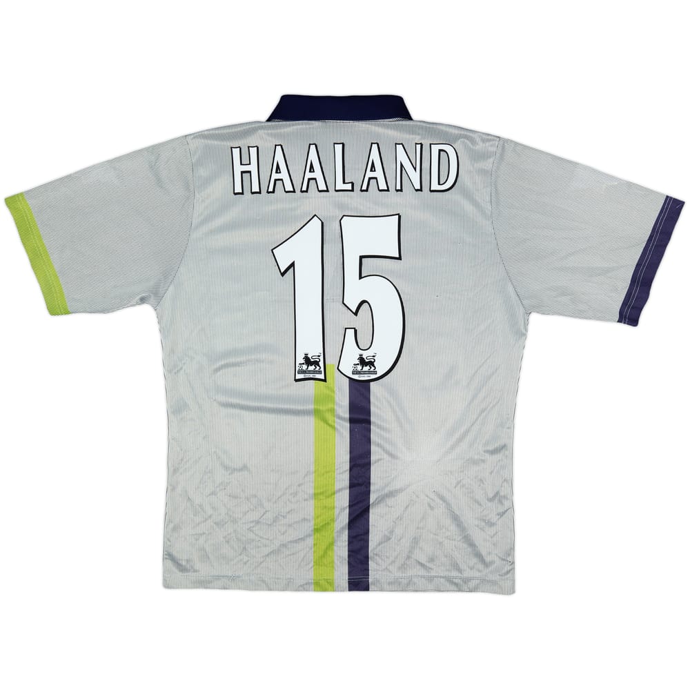 2000-02 Manchester City Away Shirt Haaland #15 - 6/10 - (M)