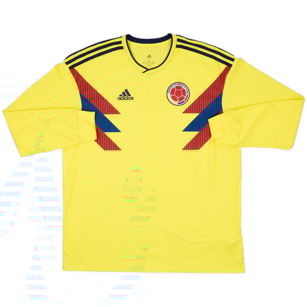 2018-19 Colombia Home L/S Shirt - 9/10 - (XL)