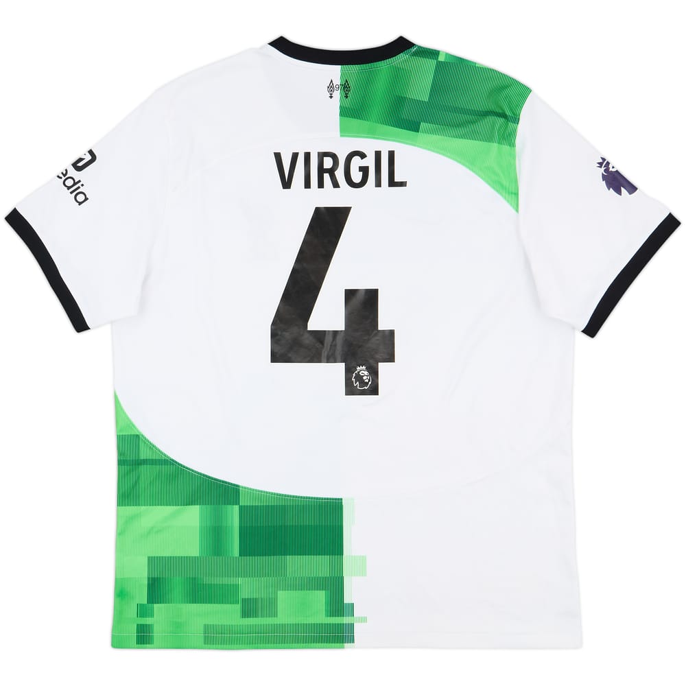 2023-24 Liverpool Away Shirt Virgil #4 - 8/10 - (XL)