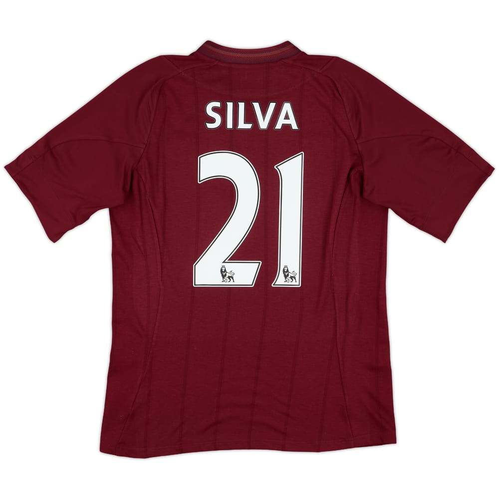 2012-13 Manchester City Away Shirt Silva #21 - 8/10 - (M)