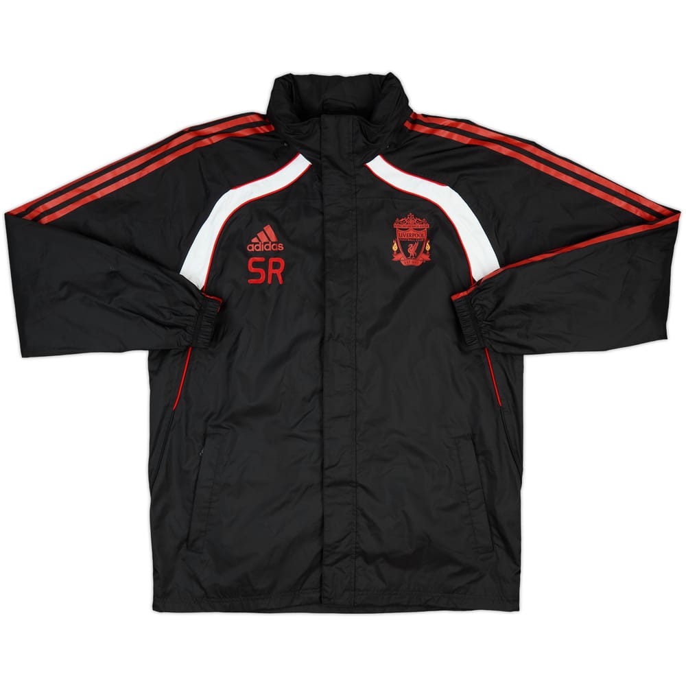 2010-11 Liverpool adidas Staff Issue Hooded Rain Jacket SR - 8/10 - (L)