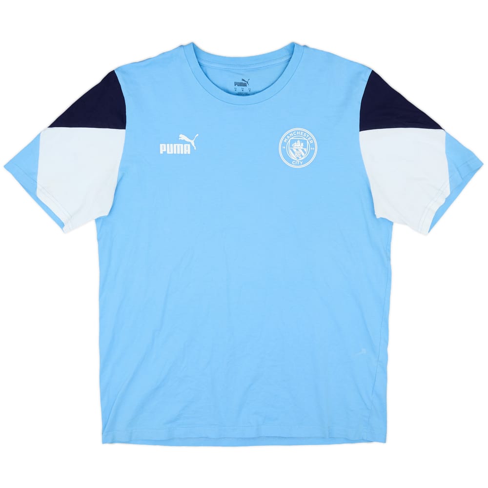 2021-22 Manchester City Puma Cotton Tee - 10/10 - (M)
