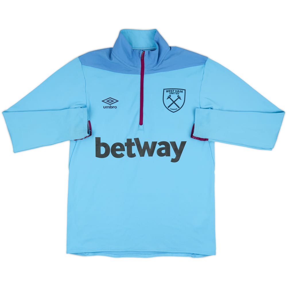 2019-20 West Ham United Umbro 1/4 Zip Drill Top - 8/10 - (S)
