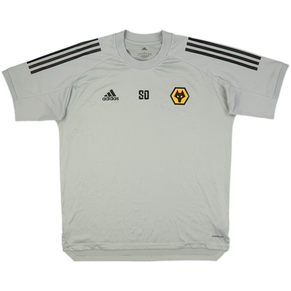 2019-20 Wolves Staff Issue adidas Training Shirt SO - 10/10 - (L)