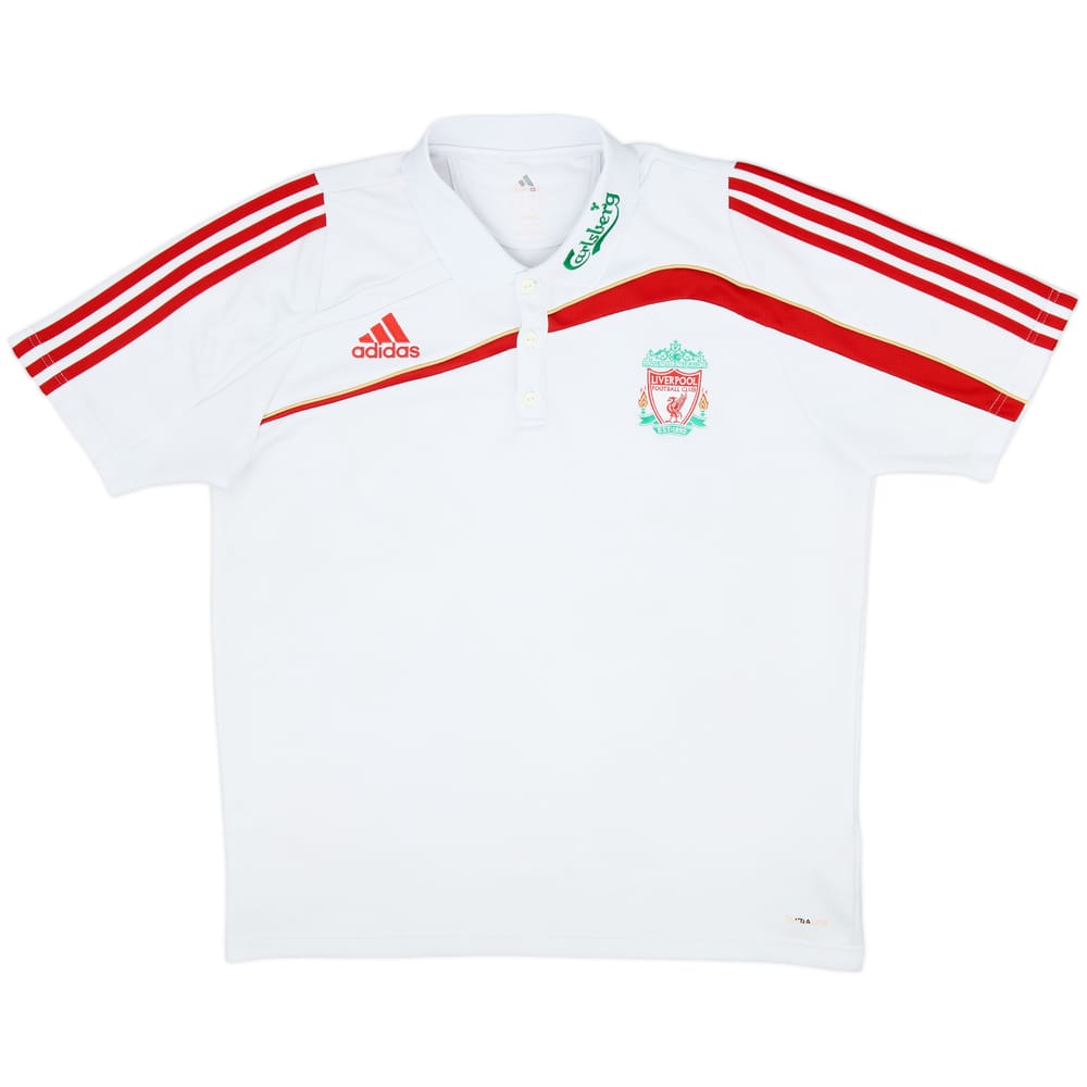 2009-10 Liverpool adidas Polo Shirt - 8/10 - (L)